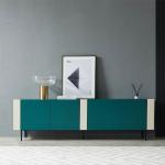 MDF Oak W160 Family Room Storage Cabinets Modern Wood TV Stand