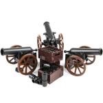 Combat accessories bricks army weapons cannon model military mini building