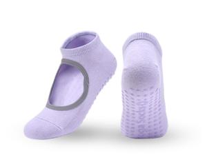 Quality Sexy Anti - Slip Yoga Socks Women 'S Sports Dance Professional Backless Grip Gym Room Socks wholesale