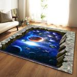 Living room large carpet, bedroom floor mat, scenic, artistic, cute, non slip