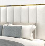 Rectangular Genuine Leather Hotel Luxury Bed