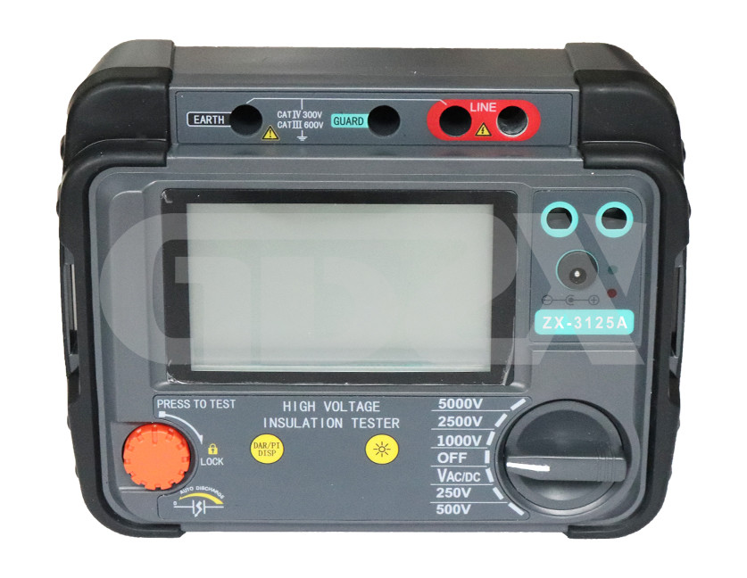 ZX-3125A 250-5000V Digital Insulation Resistance Tester Automatic Handheld