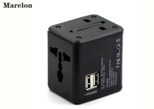 Quality Dual USB Port Travel Power Adapter Fire Retardant ABS Housing Fast Charging wholesale
