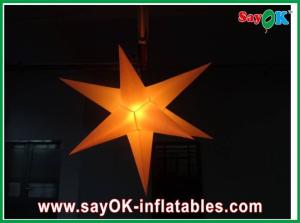 China Wedding Party Inflatable Lighting Star 2m Diameter Nylon Cloth on sale