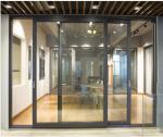 Horizontal Glazed Aluminium Glass Window World Sliding Glass Doors