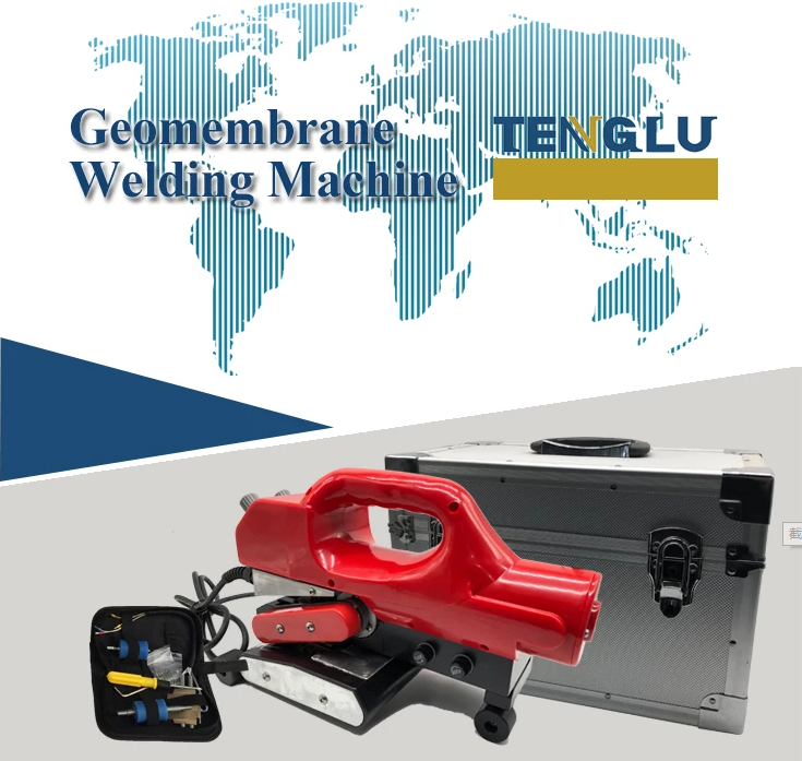 Plastic Welder for HDPE Geomembrane Fish Pond Liner HDPE Hot Wedge Welding Machine Made