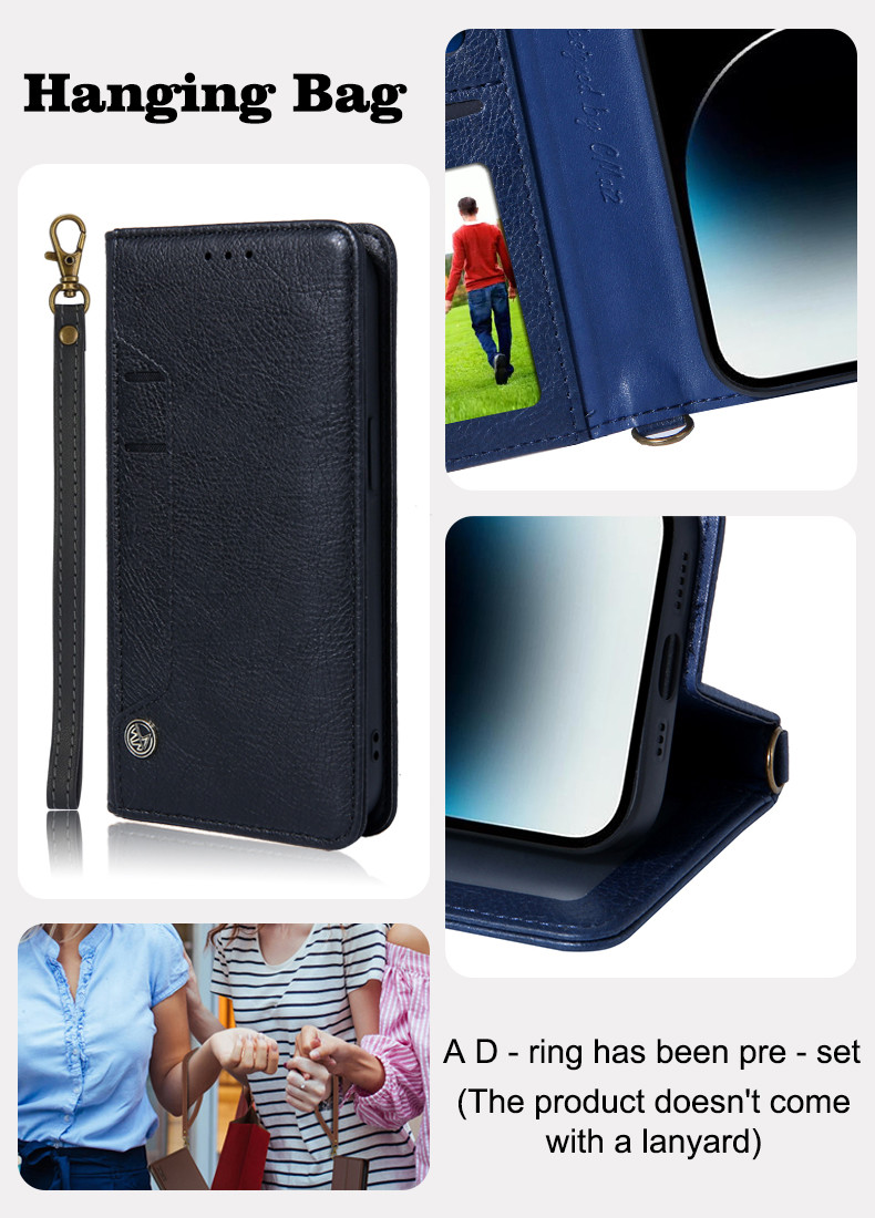 Mobile Cell Phone Leather Cover Card Holder Wallet Leather I Phone Case For IPhone