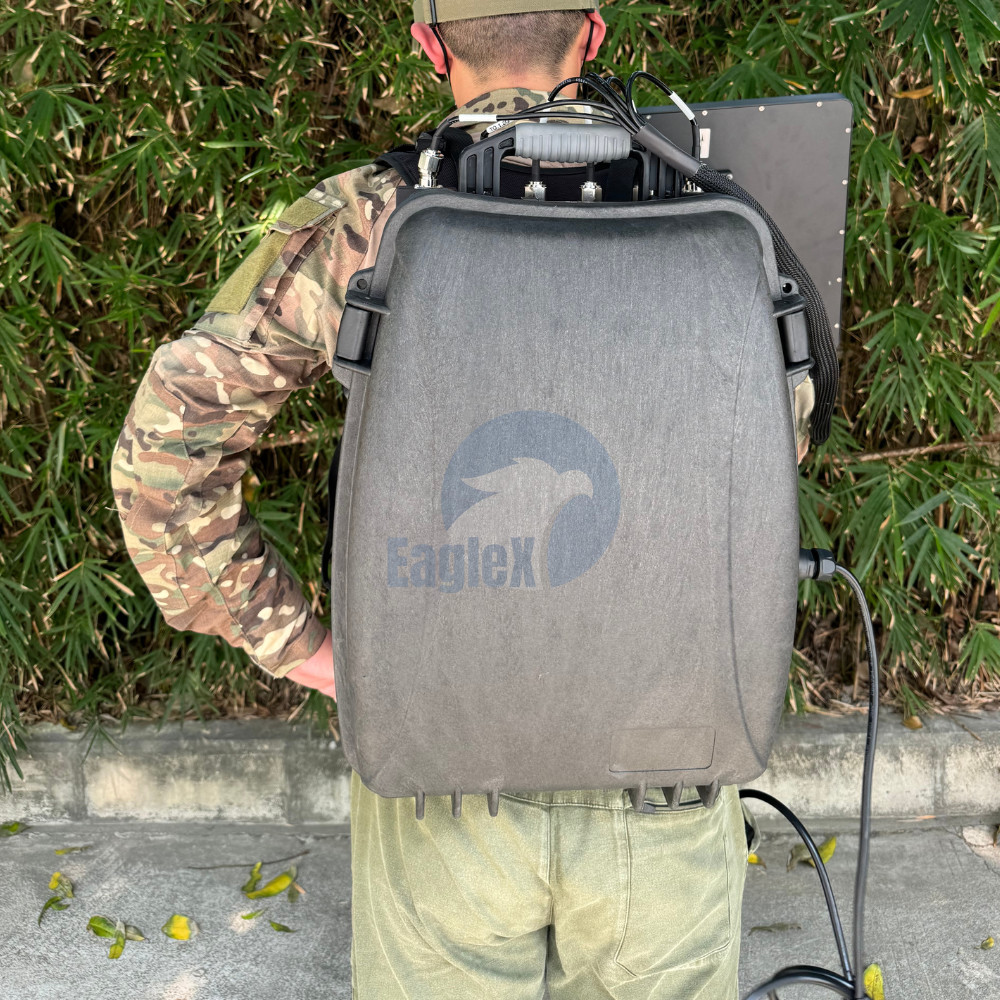 Backpack 900M GPS Scrambler 2.4G 5.8G Omnidirectional Antenna GPS Jamming Device