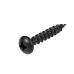 Pan Head Round Phillips Black Chipboard Wood Screws Stainless Steel Self Tapping