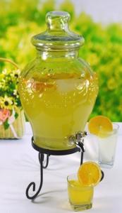 Quality glass juice / beverage dispensers on the rack wholesale