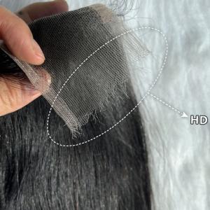Quality Skinlike Swiss Real HD 2x6 Lace Closure Frontals Straight Human Hair wholesale