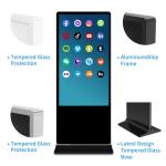 Indoor Floor Stand Wifi Digital Signage Kiosk , 65 Inch Lcd Advertising Player