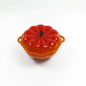 Quality Large Size Pumpkin Shape Cast Iron Dutch Oven Oven Safe wholesale
