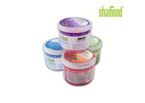 Quality Round Original Muti - scents Gel Air Freshener 4.5OZ / 128g Transparent Colors wholesale