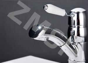 Quality Electroplate Hot Cold Pull Out Sink Faucet Kitchen Tap wholesale
