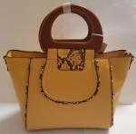 Hot Sale Fashion Handbags Women bags Designer Handbags with wood handle for