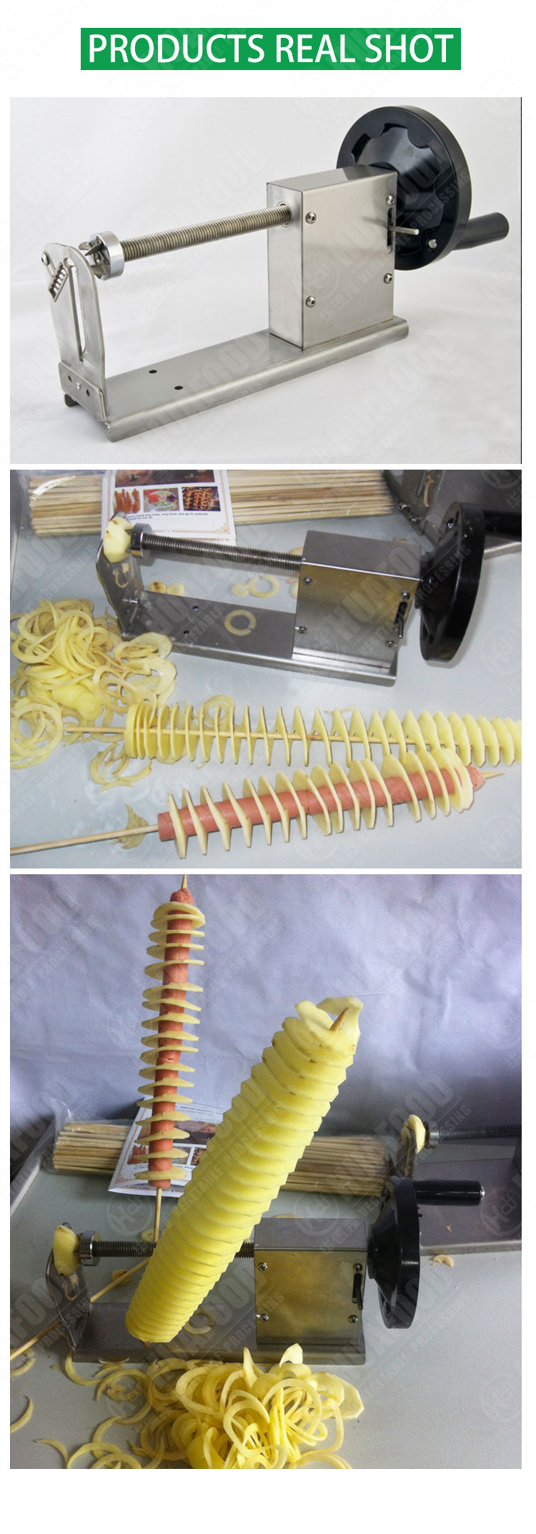 Tornado Potato Cutter Machine Spiral Cutting Machine Chips Machine Kitchen Accessories Cooking Tools Chopper Potato Chip