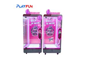 Wholesale Playfun Pink Cut Machine Coin Operated Scissors Game Gift Machine Prize Arcade Vending Machine for Kids
