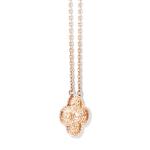 Fine Workmanship VCA Vintage Alhambra pendant 18K pink gold Necklace VCARN9ZS00