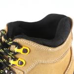 Yellow Industrial Safety Shoes Nubuck Leather Steel Toe Woodland Safety Shoes