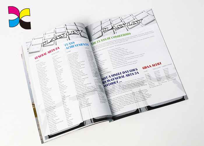CMYK Custom Magazine Publishing A4 Laminated Coated Paper For Product Display