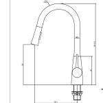 Multifunction wall mount kitchen faucet with spray FOR NORTH AMERICA MARKET