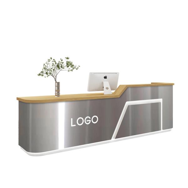 Mail packing N stainless steel cashier desk for hotel beauty salon and clothing