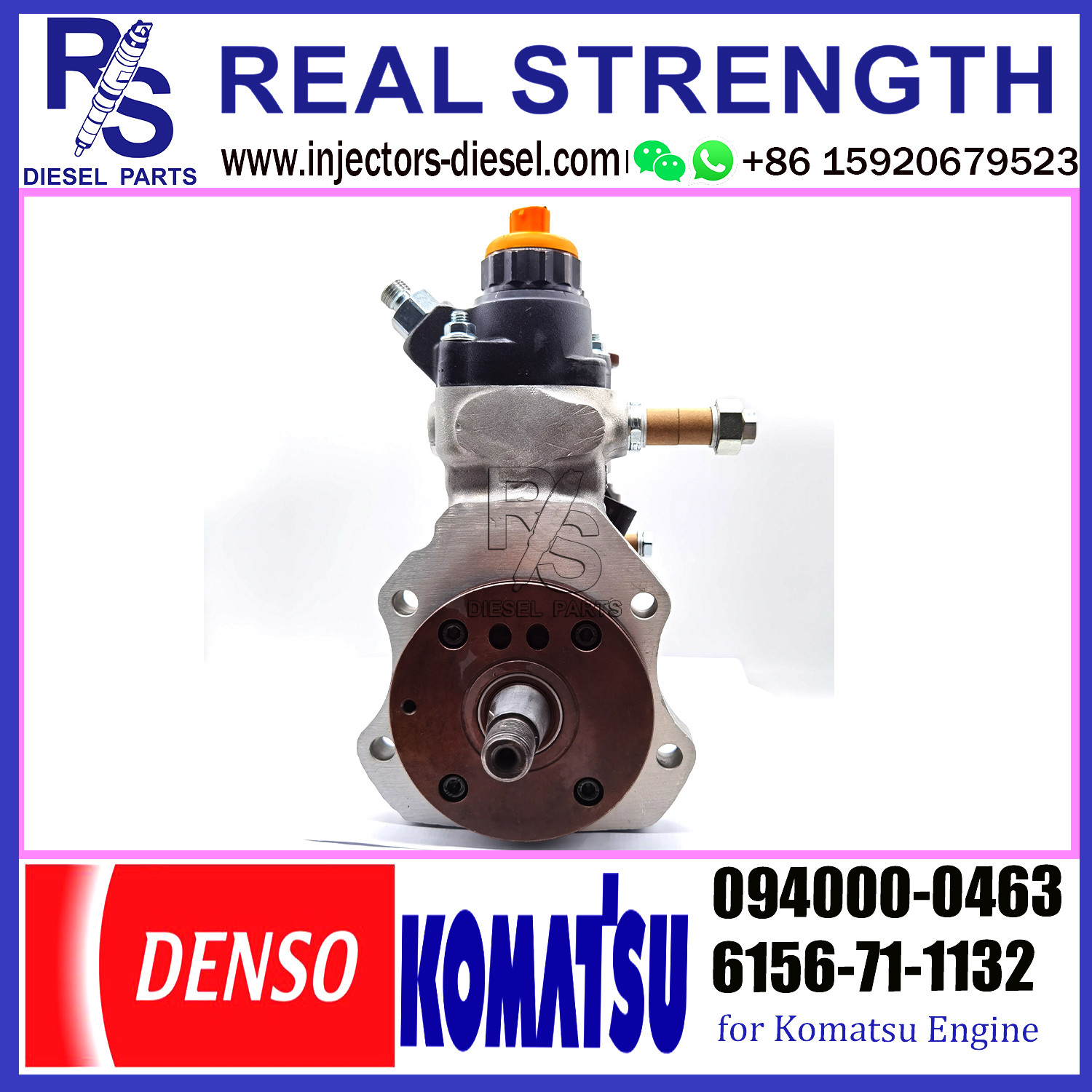 KOMATSU PC450-7 Denso Fuel Injection Pump Assy 094000-0463 094000-0464 6156-71-1132 6156-71-1133 6156-71-1134