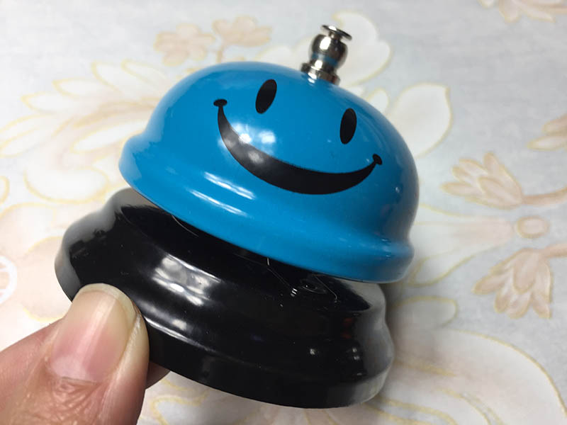 75-85mm red blue green white or customized color metal restaurant kitchen service call bell
