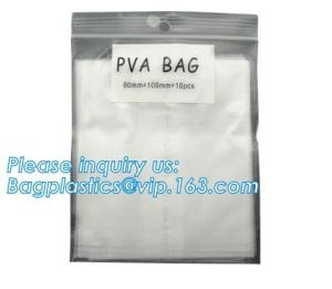 Quality PEVA Water Soluble Plastic Laundry Bags, recycle bag, Cold Water Soluble Dissolvable Plastic Bags PVA Bag wholesale