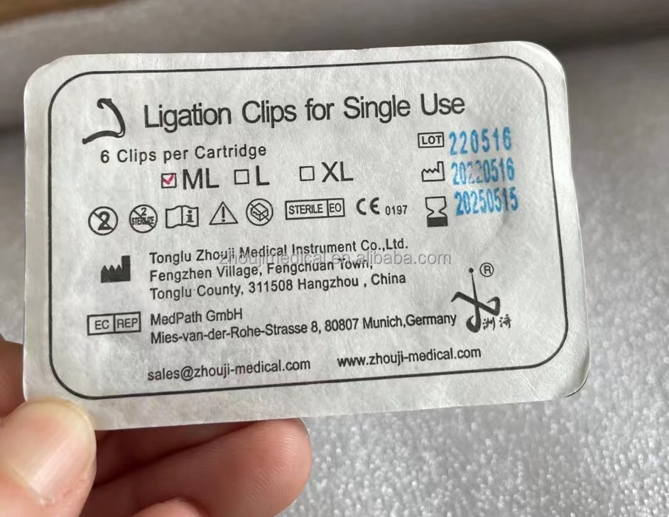 CE IS013485 Professional Plastic Medical Tissue Closure Clip for Laparoscopic Ligation