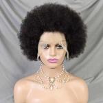 13x4 Full Lace Frontal Human Hair Bob Wigs Afro Kinky Bulk Curly Natural Human