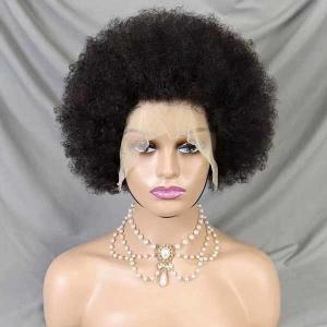 Quality 13x4 Full Lace Frontal Human Hair Bob Wigs Afro Kinky Bulk Curly Natural Human Hair wholesale