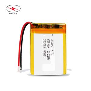Quality 2.22Wh 3.7V 600mAh Pouch Li Polymer Cell HLP503040 wholesale