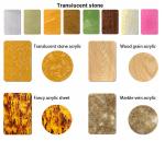 SGS Wood Gold Glitter 5.5mm Acrylic Marble Sheet