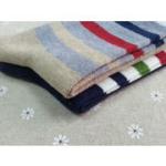 Custom logo knitting classic colorful stripes Cotton crew socks