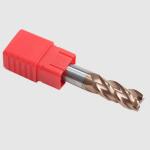 HRC55 Tungsten Carbide 4-Flute End Mill Cutter for Milling Uncoated/DLC