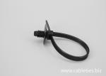 DEMOELE 170mm black Car accessories spiral push mounted nylon cable ties