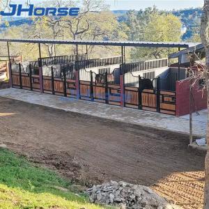 Quality Various Heavy Duty Horse Stall Fronts Black Powder Coated wholesale