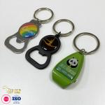 Beer Bar Key Ring Aluminum Embossing Bottle Opener Personalised Keychain
