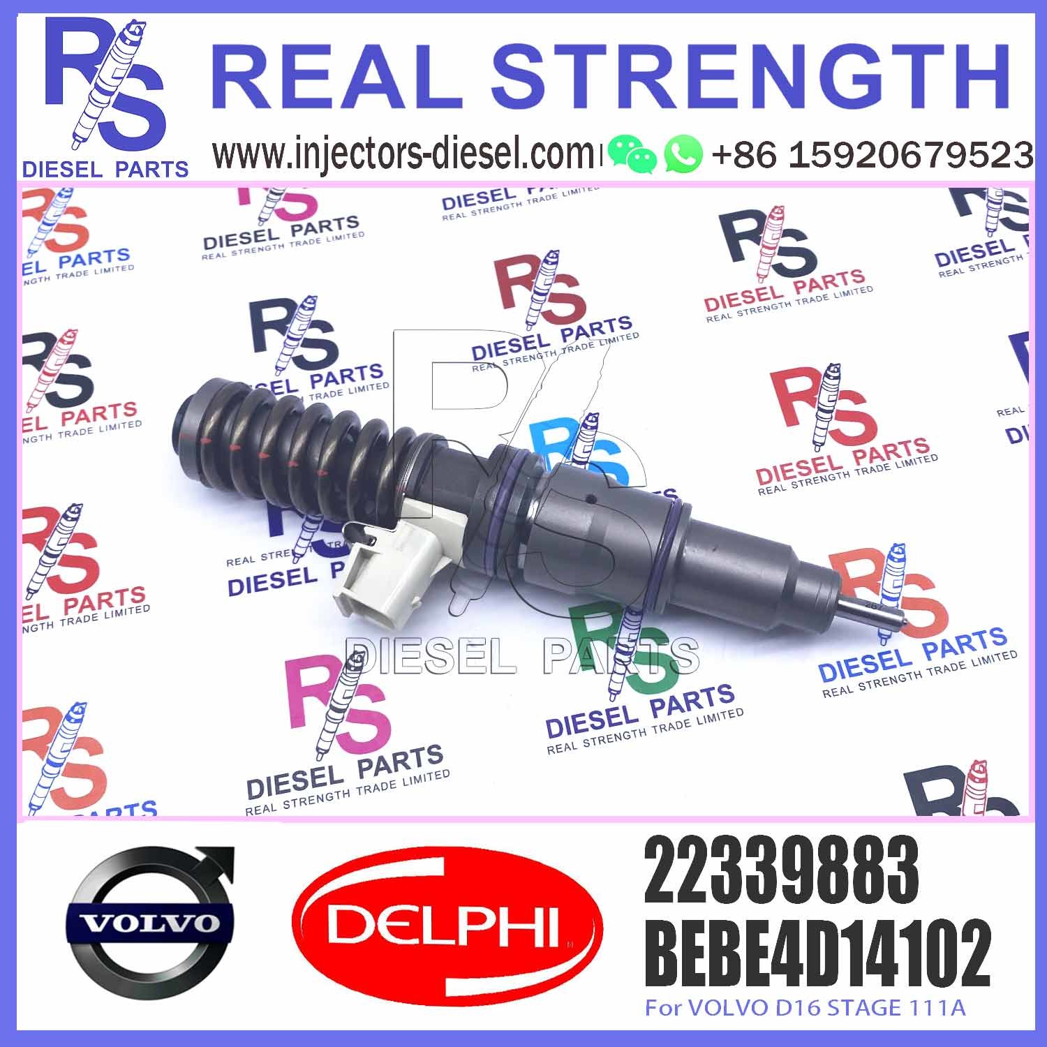 Injection valve for excavator engine 22339883 Diesel Engine Common Rail Fuel Injector