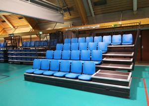 Quality Telescopic Portable Aluminum Bleachers Anti Slip Polymer HDPE Seats wholesale