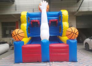 Quality Flexible Inflatable Sports Games , Double Inflatable Basketball Hoop wholesale