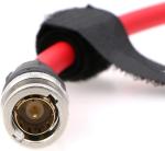 Red Color SDI Camera Cable , 12G BNC Coaxial Cable For 4K Video