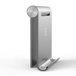 L95mm 10 Inches Grey Adjustable Aluminum Alloy Phone Holder For Desk