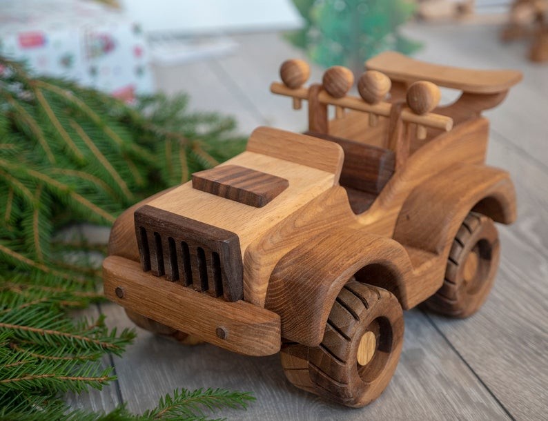 Montessori Wooden Toy Cars And Trucks