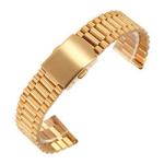 OEM 22mm Stainless Steel Watch Band RoHS Gold And Silver Watch Strap