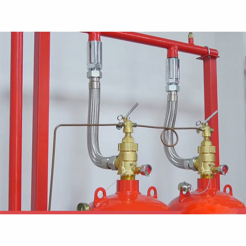 Red IG541 Efficient Inert Gas Fire Suppression System High Pressure