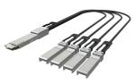 400G QSFPDD to 4x100G QSFP56 Breakout (Direct Attach Cable) Cables (Passive) 1M