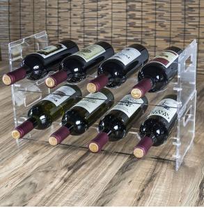 Quality LANGYI Custom Countertop Acrylic Wine Display Stand For Supermaket wholesale